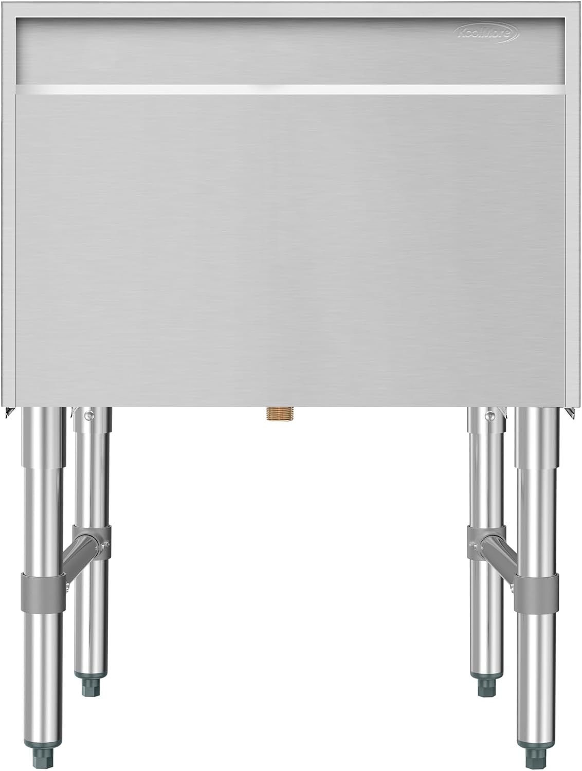 KoolMore 24 Inch Commercial Stainless Steel Underbar Ice Bin with Siding Lid, NSF Certified (KM-UIB-1824)