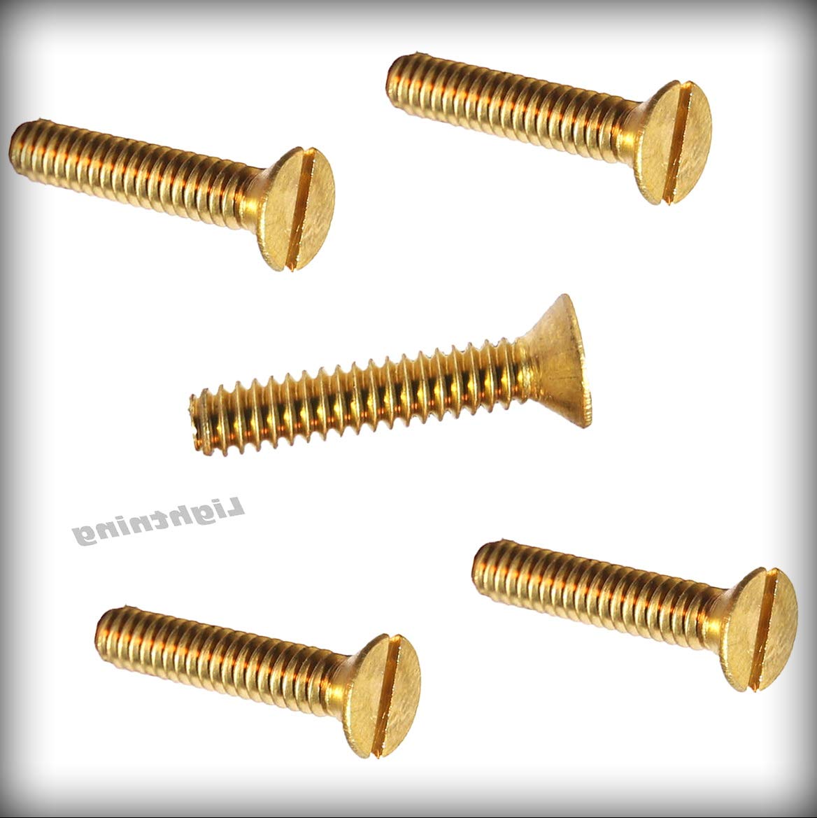 New Pack of 100 Pcs 1/4-20 x 5/8' inch Solid Brass Machine Machine Screws Kit Flat Head Slotted Set Warranity by Pr-Merchant