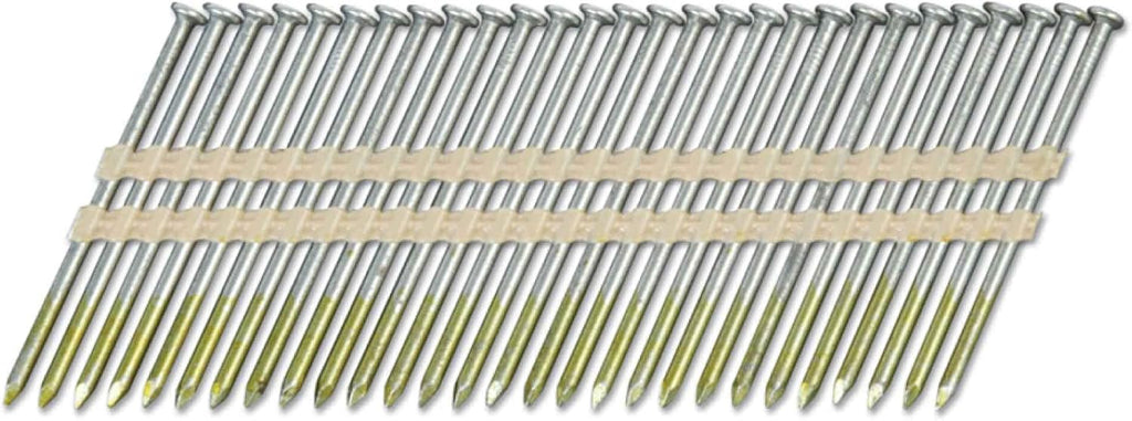 Metabo HPT Framing Nails | 2-3/8 In. x .113 | 21 Degree | Smooth Shank | Plastic Collated | Round Head | Electro Galvanized | 5,000 Count | 10104HPT