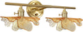 Bathroom Light fixtures Vintage wall Sconce 2 Light Bathroom Vanity Light Gold Wall Sconce Lights Amber Glass Art Deco Vanity Lights Over Mirror for Bedroom Hallway Living Room