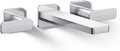 Kohler T23491-4-CP Parallel Two-Handle Wall Mount Bath Faucet Trim with Lever Handles, Polished Chrome