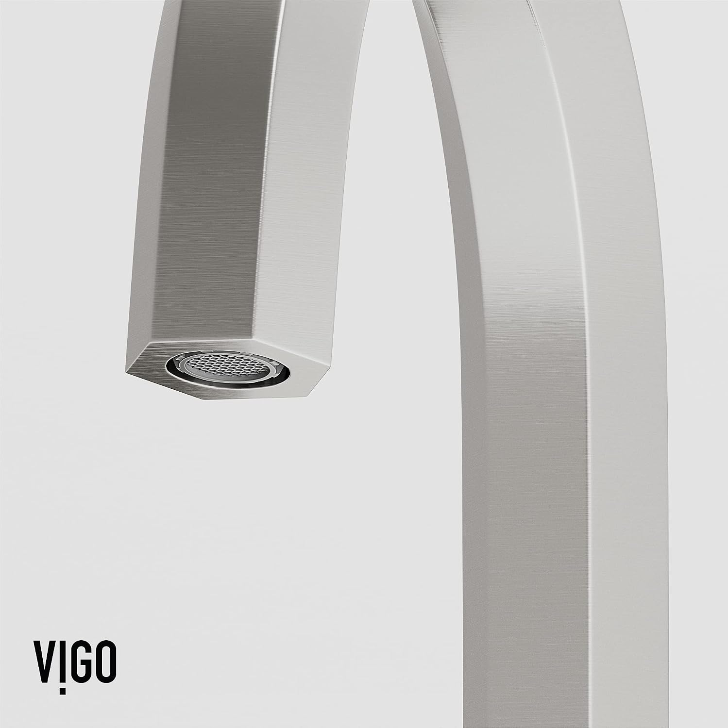 VIGO Hart Two-Handle Three-Hole Mount Widespread Bathroom Sink Faucet, 9-Inch, Brushed Nickel, Modern Design, Solid Brass, 1.2 GPM WaterSense & Ceramic Disc Valve, Corrosion-Resistant