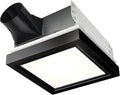 Broan-NuTone 110 CFM Decorative Bathroom Exhaust Fan with LED Light and Matte Black Trim, ENERGY STAR® certified