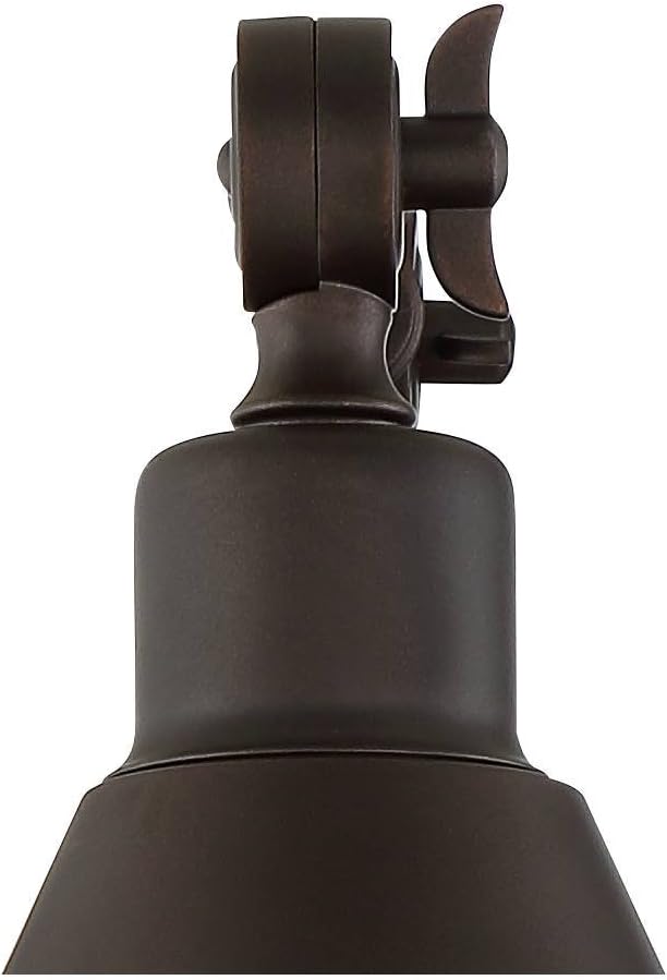 360 Lighting Wray Modern Industrial Vertical Adjustable Swing Arm Plug in Wall Lights Set of 2 Lamps Dark Bronze Light Fixture Up Down Sconce Bedroom Bedside House Reading Living Room Hallway