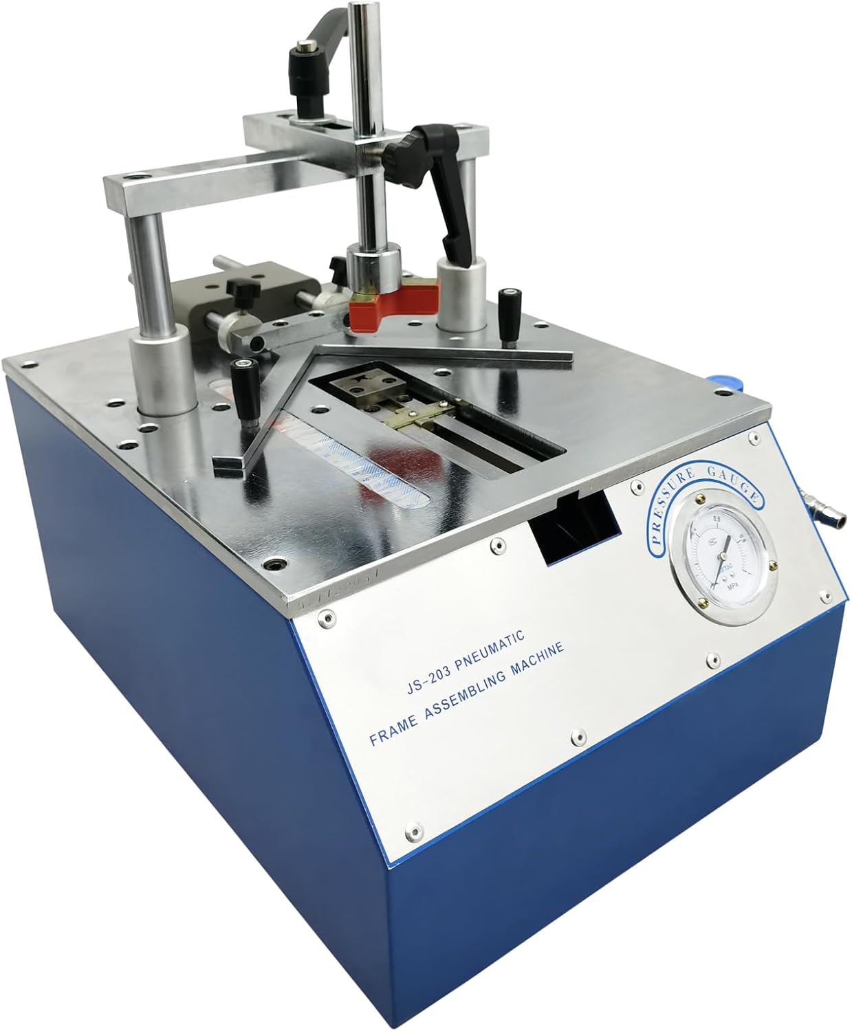 Pneumatic Nail Angle Machine Maximum Width 4.3' Woodworking Assembling Photo Frame Decorative Painting Frame Machine Desktop Adjustable Angle