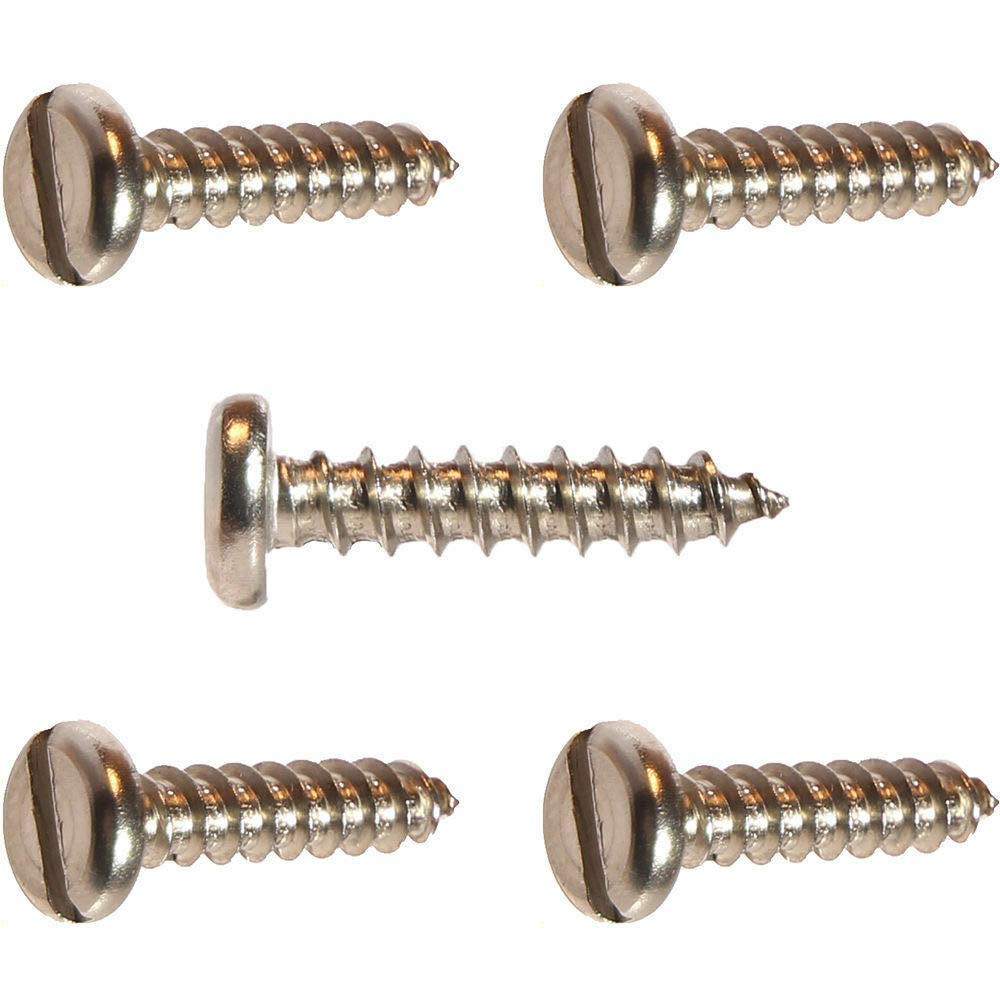 Slotted pan Head Sheet Metal Tapping Screw Stainless Steel #4X1' 2500 Pcs self Tapping Screws Metal B2B