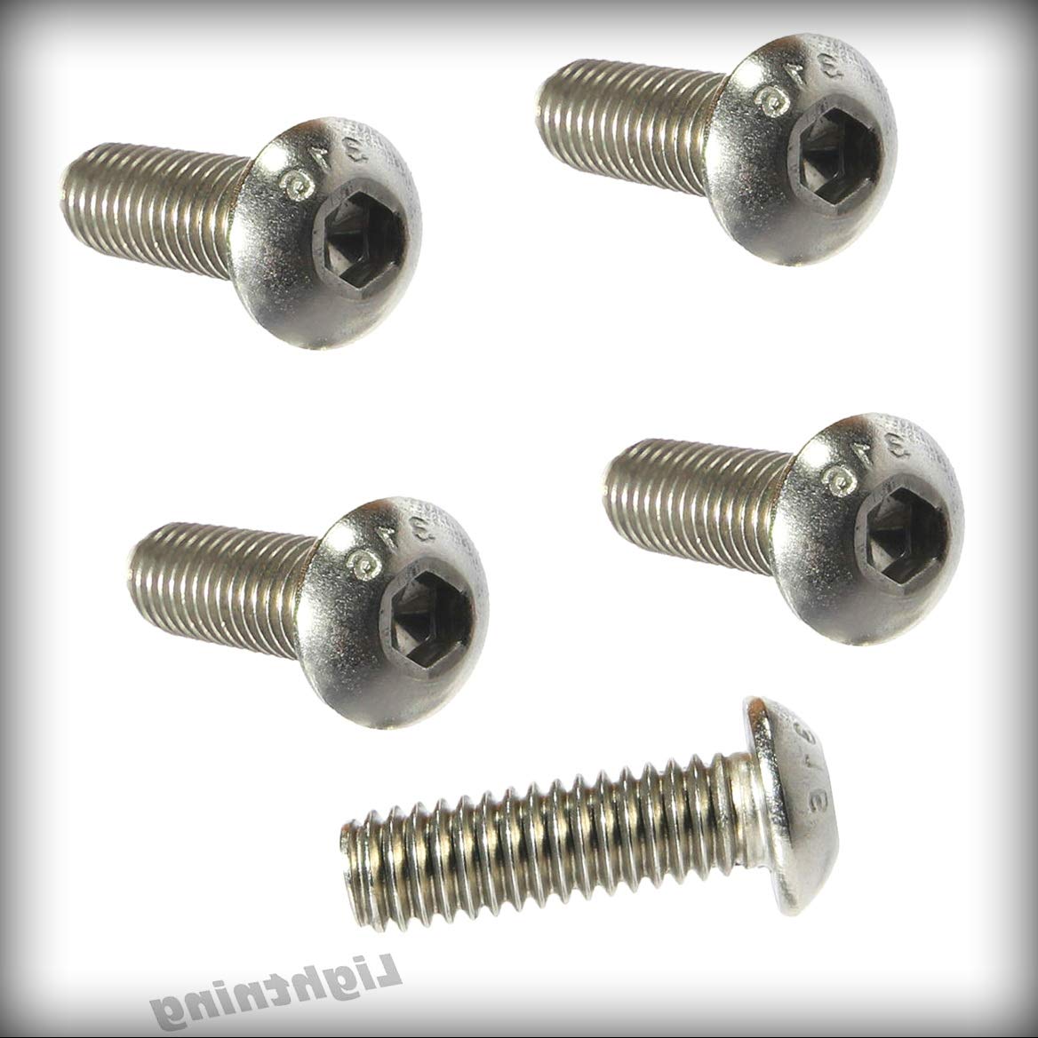 New Pack of 100 Pcs Button Socket Cap Machine Screws Kit 316 Stainless Steel Marine Grade 1/4-20 X 5/8' inch Set Warranity by Pr-Merchant