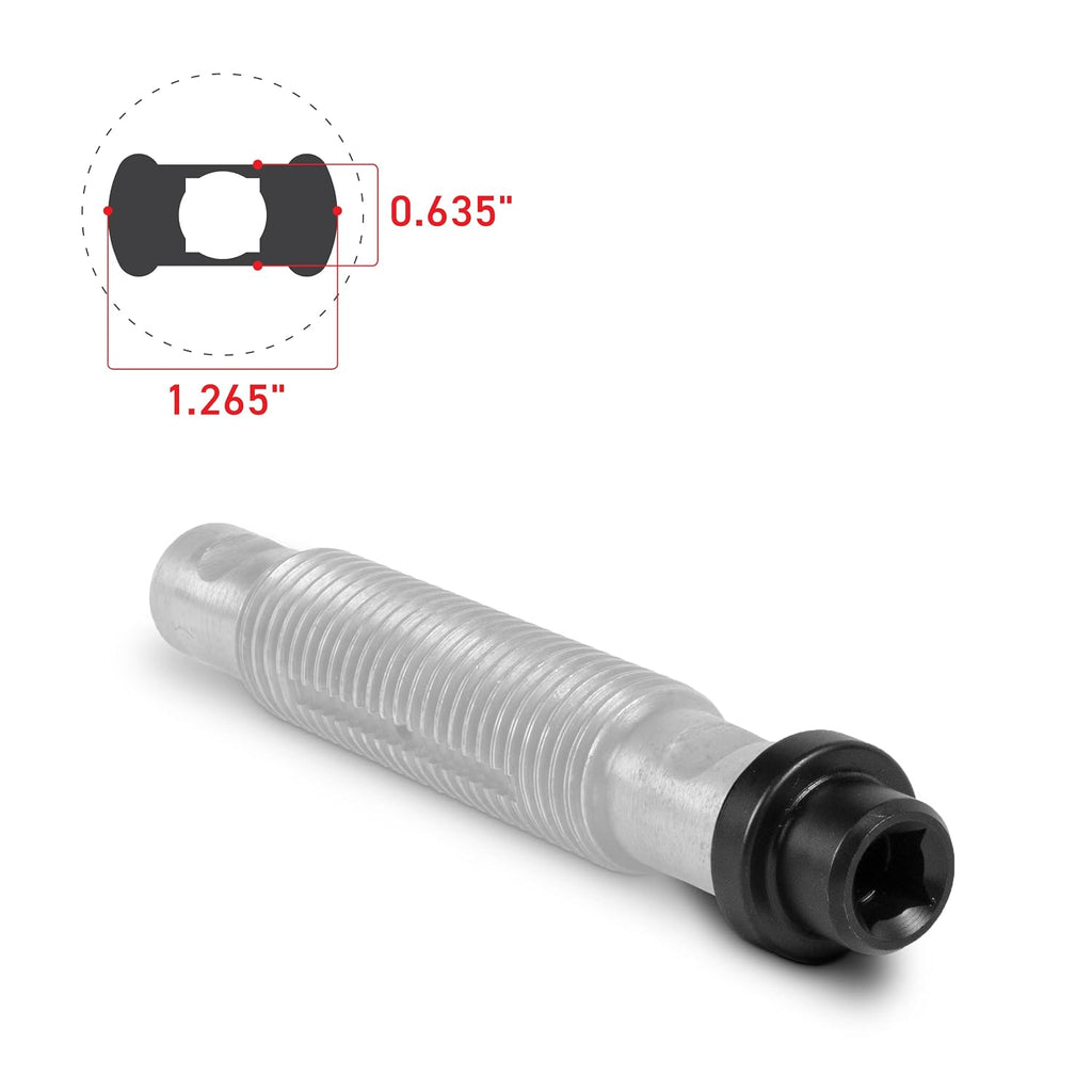 Tiger Tool Leaf Spring Pin Socket Set, Complete Set to Remove and Install Threaded Spring & Shackle Pins on Class 6 – 8 Commercial Heavy Duty Trucks & Equipment, 15111