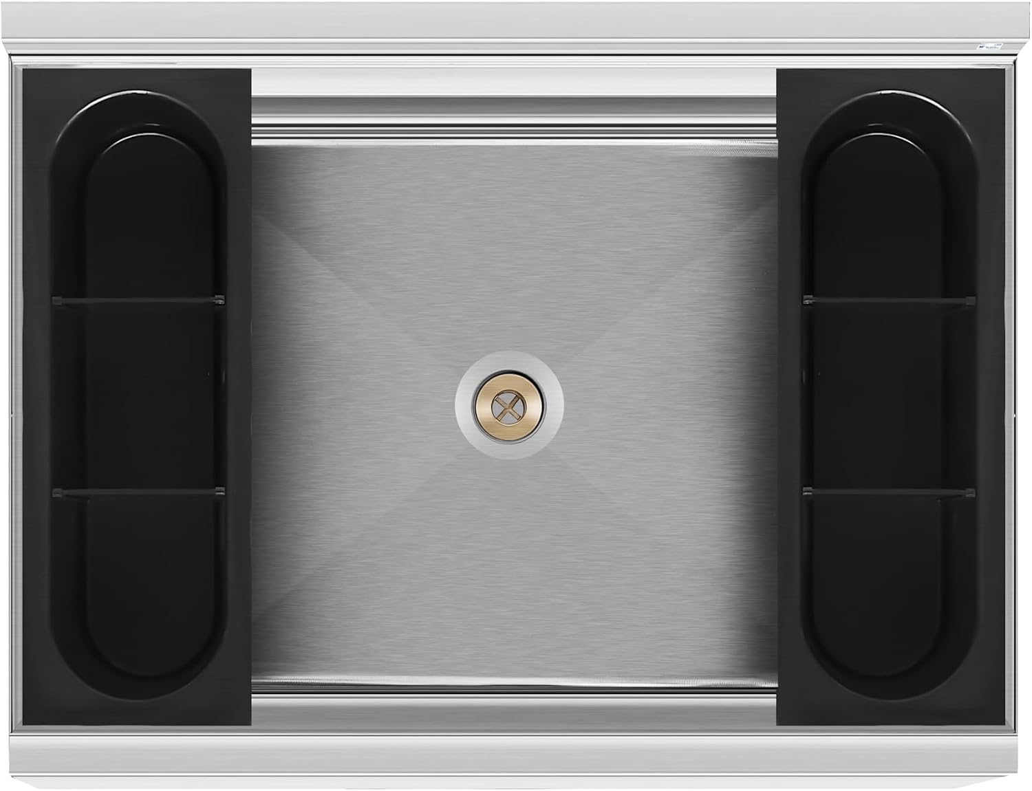KoolMore 24 Inch Commercial Stainless Steel Underbar Ice Bin with Siding Lid, NSF Certified (KM-UIB-1824)