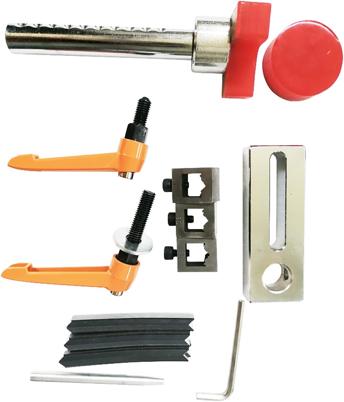 Yokoma Manual Picture Frame Joiner with Foot Crank Vertical Framing Tool 7/10/12/15mm V-Nails Hardware Joining Frame Wood Corner with Four Nail Heads