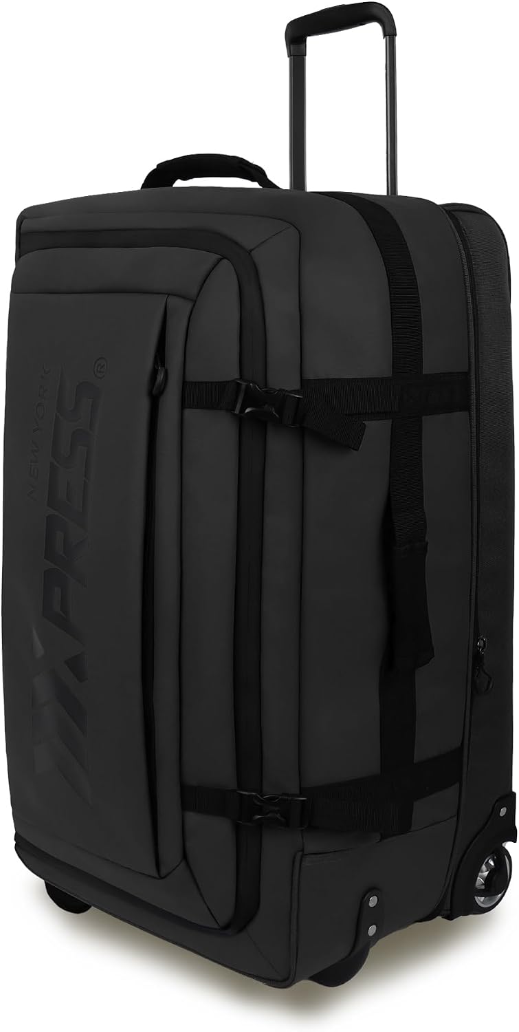 30'' Expandable Rolling Duffle Bag with Wheels,Expandable For Up to 15% More Space,Rolling Duffle Bag w/Handle,Carry on Luggage Travel Duffle Bags for Man Women#Black