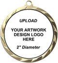 Express Medals Various Styles (Packs of 12 to 500) of Full Color Custom Logo Design Gold Silver Bronze Medals Trophy Award with Choice of Neck Ribbon Medal Trophies Gift Prize Tournament Awards