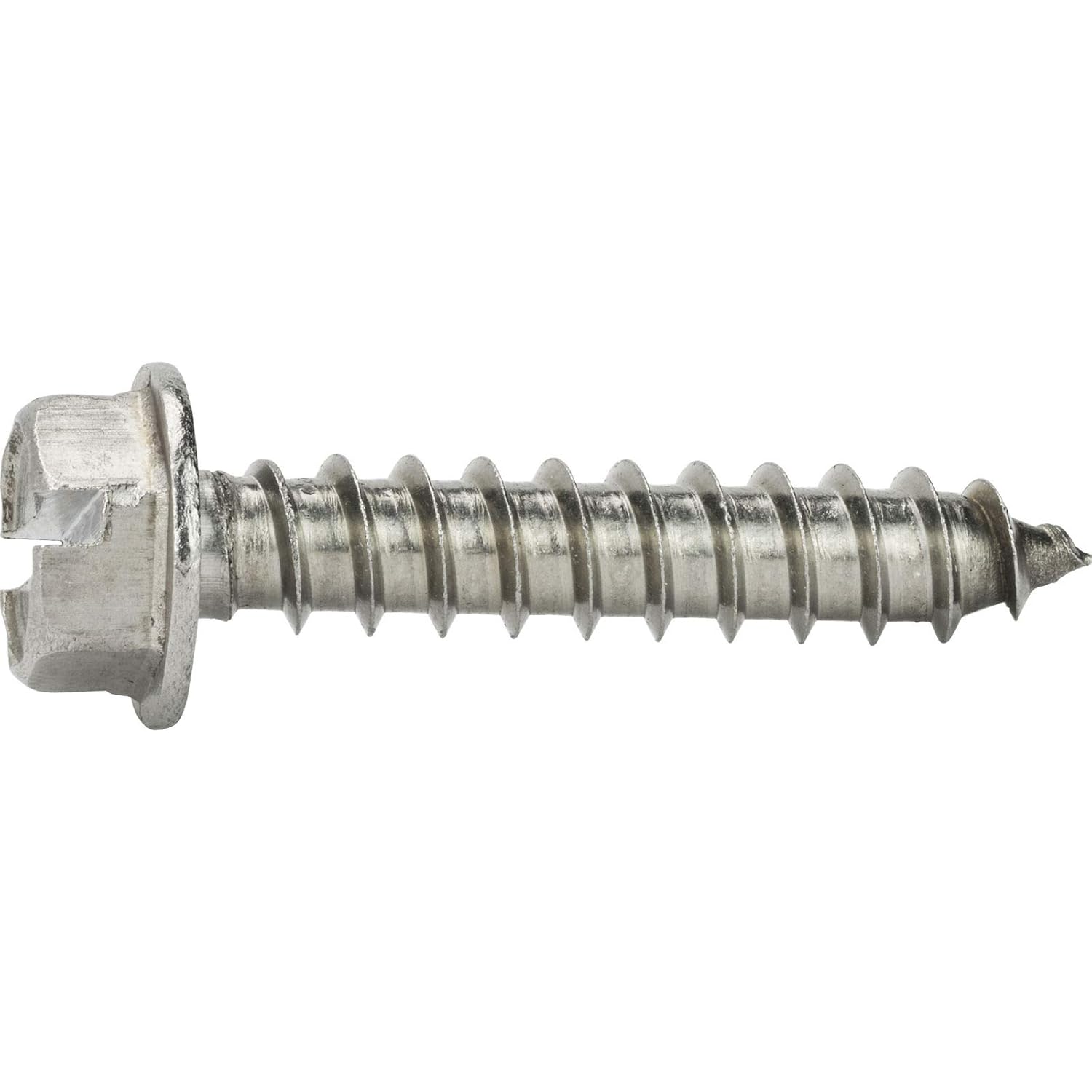 #10 x 1' - Hex Head Sheet Metal Screws Self Tapping Stainless Steel 1000 Pcs self Tapping Screws Metal B2B
