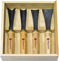 Flexcut Wood Carving Tools |4-Piece Sculptor's Set | Mallet Wood Carving Kit with Chisels and Gouges for Beginners and Professionals | MC175 | Made in the U.S.A.