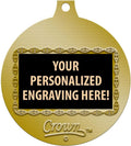 Crown Awards Wrestling Medals, 2' Gold Kids Wrestling Medal Award with Free Custom Engraving