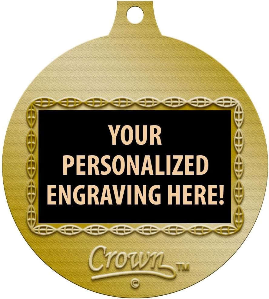 Crown Awards Wrestling Medals, 2' Gold Kids Wrestling Medal Award with Free Custom Engraving