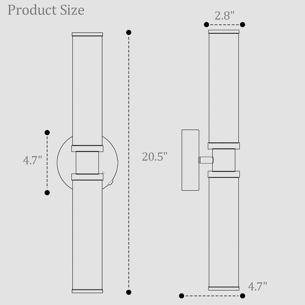 Rayogale Black & Walnut Wireless Battery Operated Wall Sconces with Remote | Glass Rechargeable Wall Lights Set of 2 with Timer Function Dimmable for Living Room Bedroom Emergency 3000K, 20.5 Inch