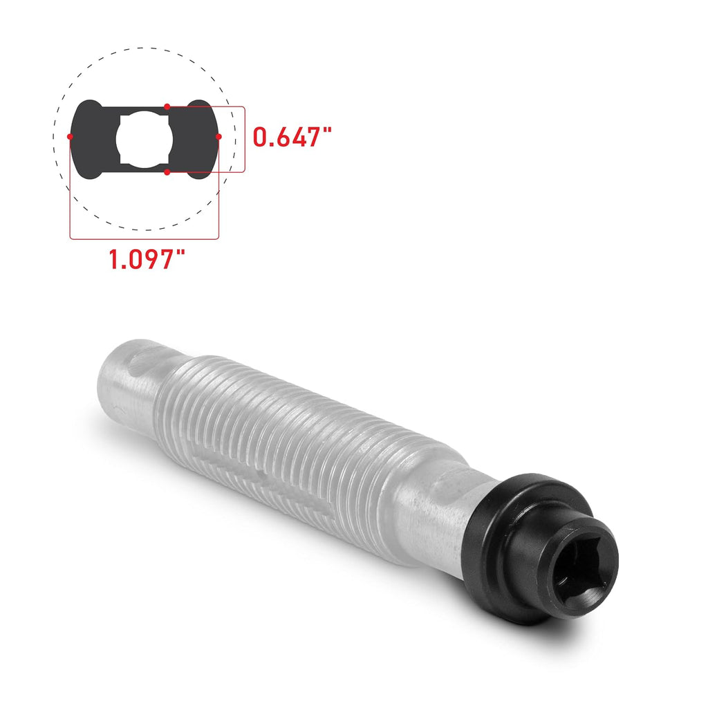 Tiger Tool Leaf Spring Pin Socket Set, Complete Set to Remove and Install Threaded Spring & Shackle Pins on Class 6 – 8 Commercial Heavy Duty Trucks & Equipment, 15111