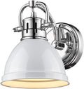 Golden Lighting 3602-BA1 CH-WH Traditional, Chrome- Vanity Light, Bathroom Vanity Light, Bathroom Lighting, Bathroom Lights Over Mirror, Bathroom Vanity Lights Over Mirror,