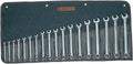 Wright Tool 958 Full Polish Metric Combination Wrenches 7mm - 24mm (18-Piece),Silver