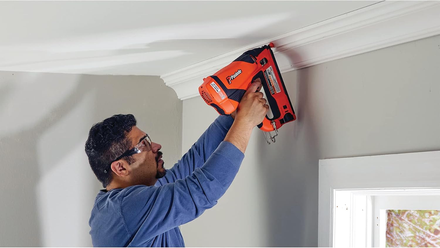 Paslode - Cordless Finish Nailer, 916200, 16 Gauge Angled, Battery and Fuel Cell Powered, No Compressor Needed (Renewed)