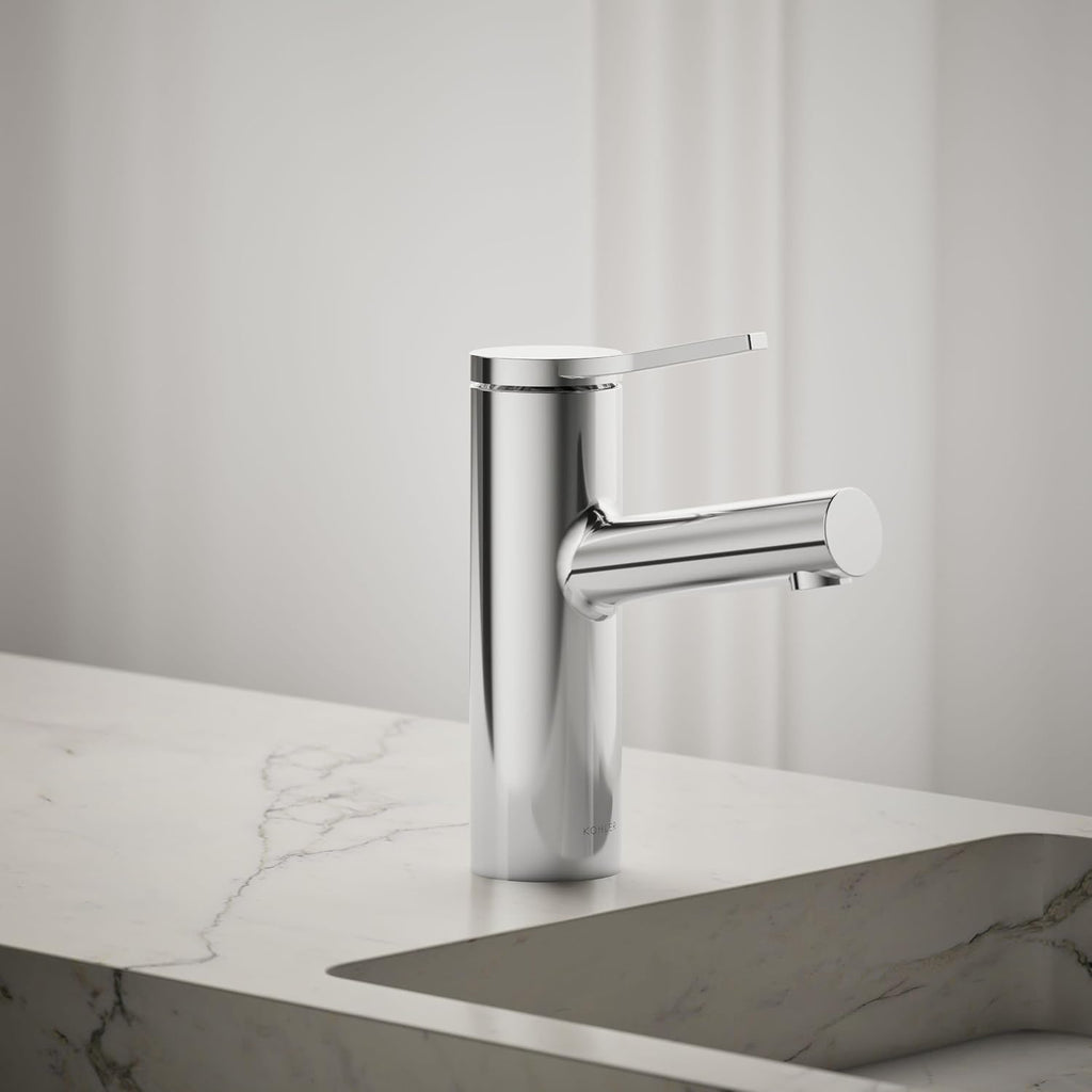 Kohler K-35048-4-CP Elate® Single-Handle Bathroom Sink Faucet, Bathroom Faucets, 1.2 GPM, Polished Chrome