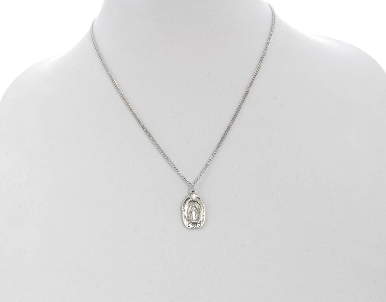Heartland Women's Sterling Silver Deep Carving Miraculous Medal + USA Made + Chain Choice