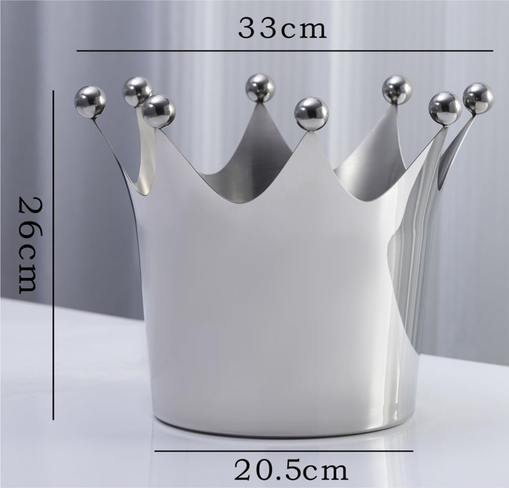 Ice Bucket Ice Bucket for Parties Stainless Steel Beverage Tub Wedding Banquet Bar Accessories(Gold)