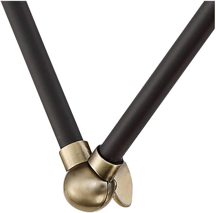 360 Lighting Wray Modern Indoor Adjustable Swing Arm Wall Lamp with Cord Set of 2 Black Antique Brass Plug-in Light Fixture Dimmable Metal Shade for Bedroom Bedside House Reading Living Room