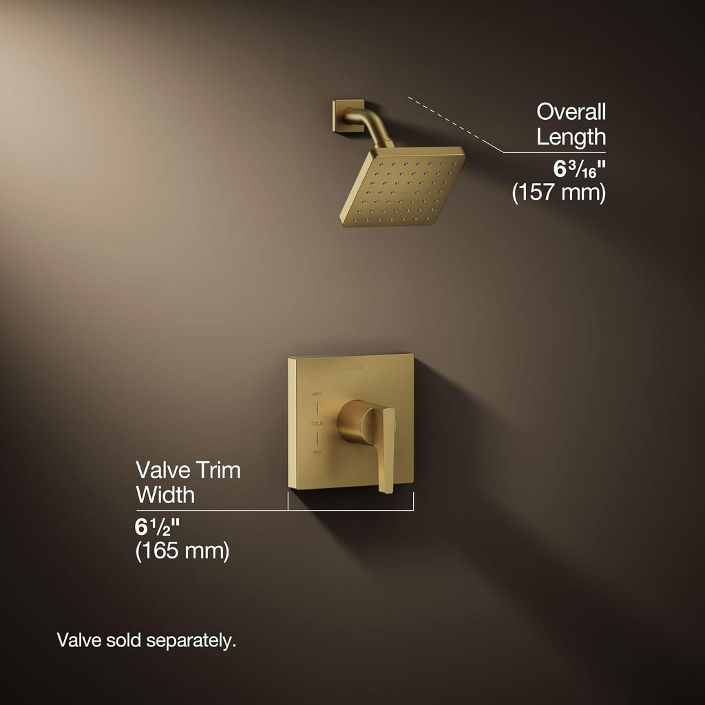 KOHLER Honesty Rite-temp Shower Trim With 2.5 Gpm Showerhead And Lever Handle