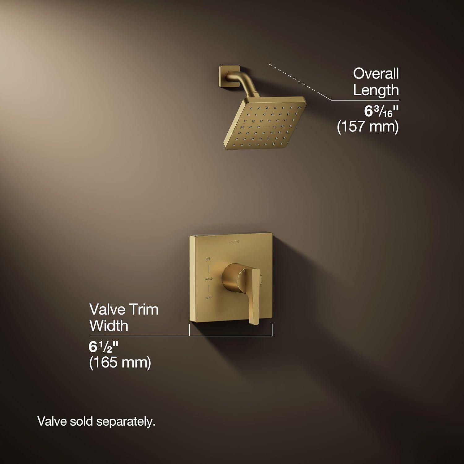 KOHLER Honesty Rite-temp Shower Trim With 2.5 Gpm Showerhead And Lever Handle