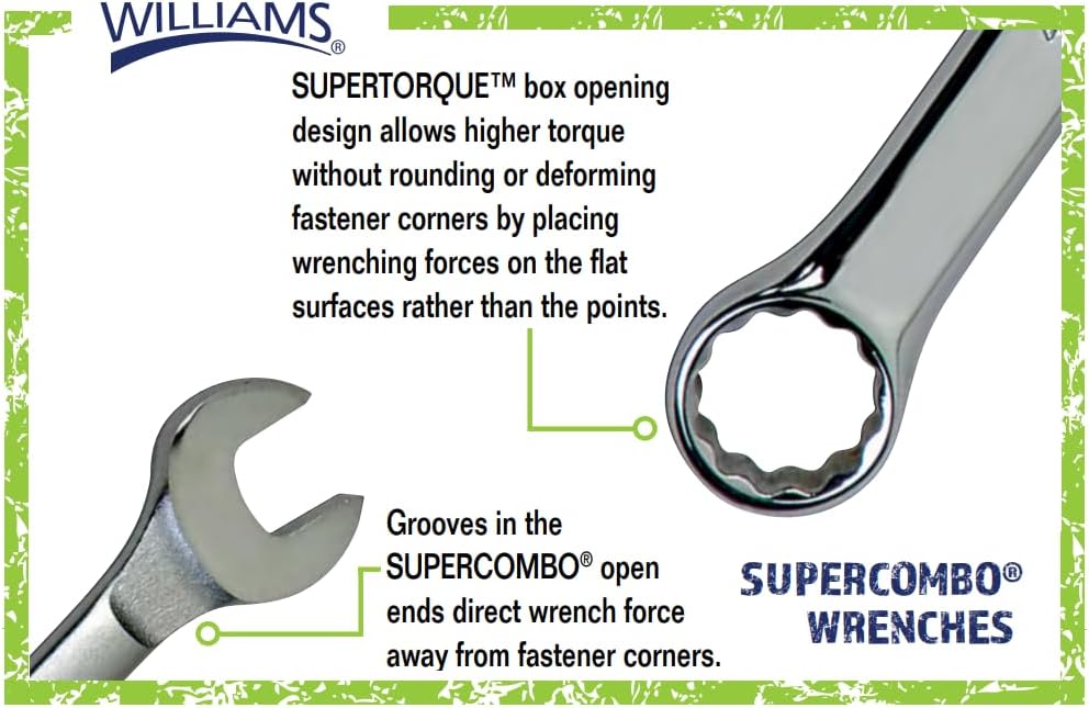Williams MWS-18A 18-Piece Super Combo Wrench Set