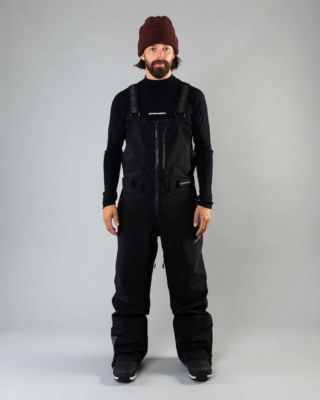 Beyond Medals Tech Snow Sport Bib 3L - Grey Snow | Medium