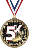 Crown Awards 2.75' 5K Award Medal, Gold Vega 5K Team Trophy Award Includes Free Neck Ribbon