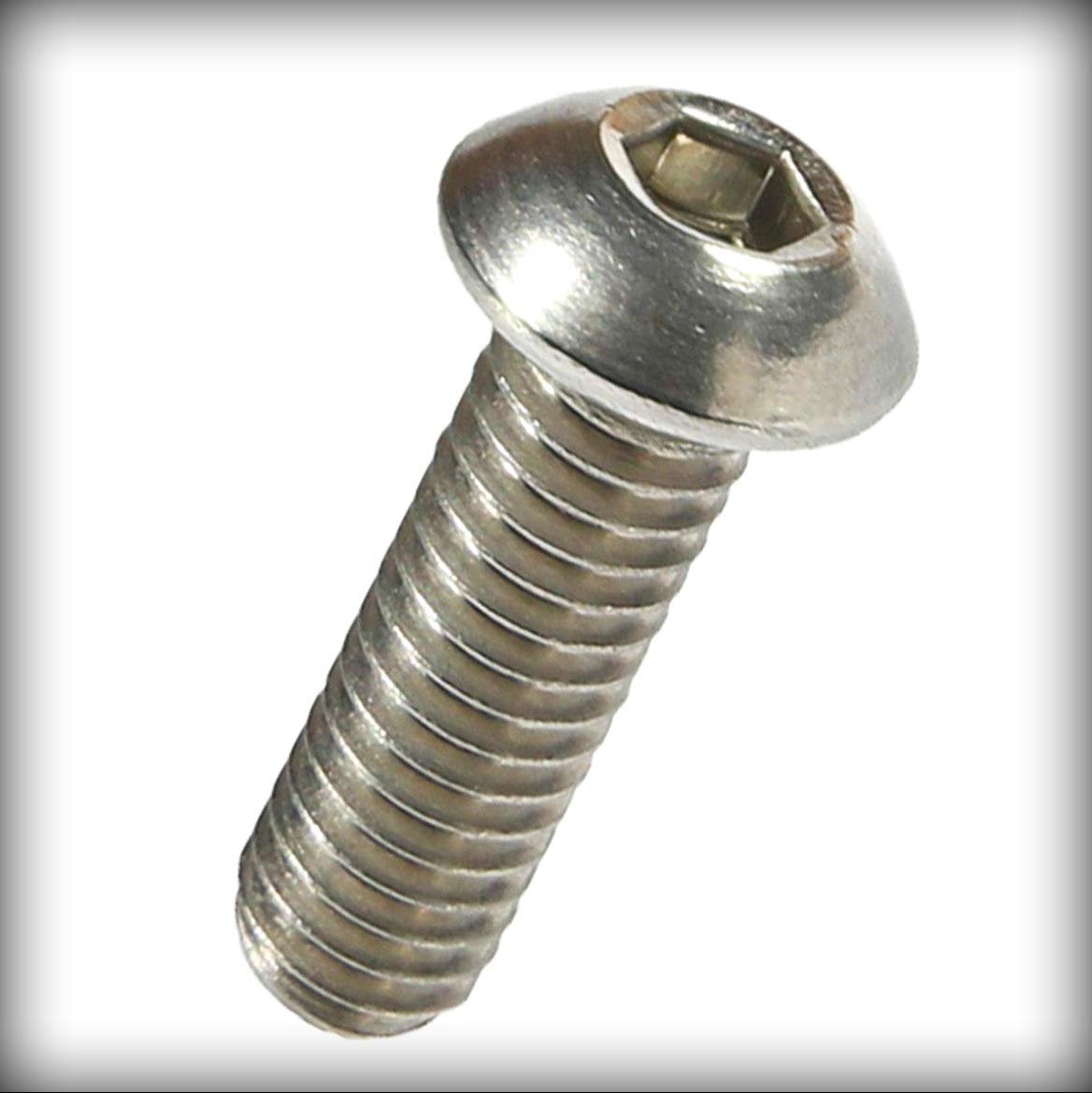 New Pack of 1000 Pcs 1/4-20 x 5/8' inch Button Socket Cap Screws Set Allen Hex Drive Stainless Steel Set Warranity by Pr-Merchant