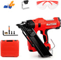 34° Electric Cordless Framing Nail Gun Dual Mode 3 1/2 Inch Pin Nailer Cordless Metal Roofing Set for Construction Furniture Wood Depth Adjust Brushless Motor Power Tools (Without Battery)