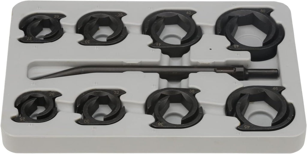 LTI TOOLS Metric Shockit Crows Foot Socket Wrench Set, Heavy Duty Industrial Hydraulic Fitting, 16 Piece (LT1910XL)
