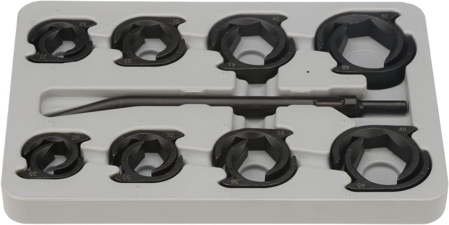 LTI TOOLS Metric Shockit Crows Foot Socket Wrench Set, Heavy Duty Industrial Hydraulic Fitting, 16 Piece (LT1910XL)