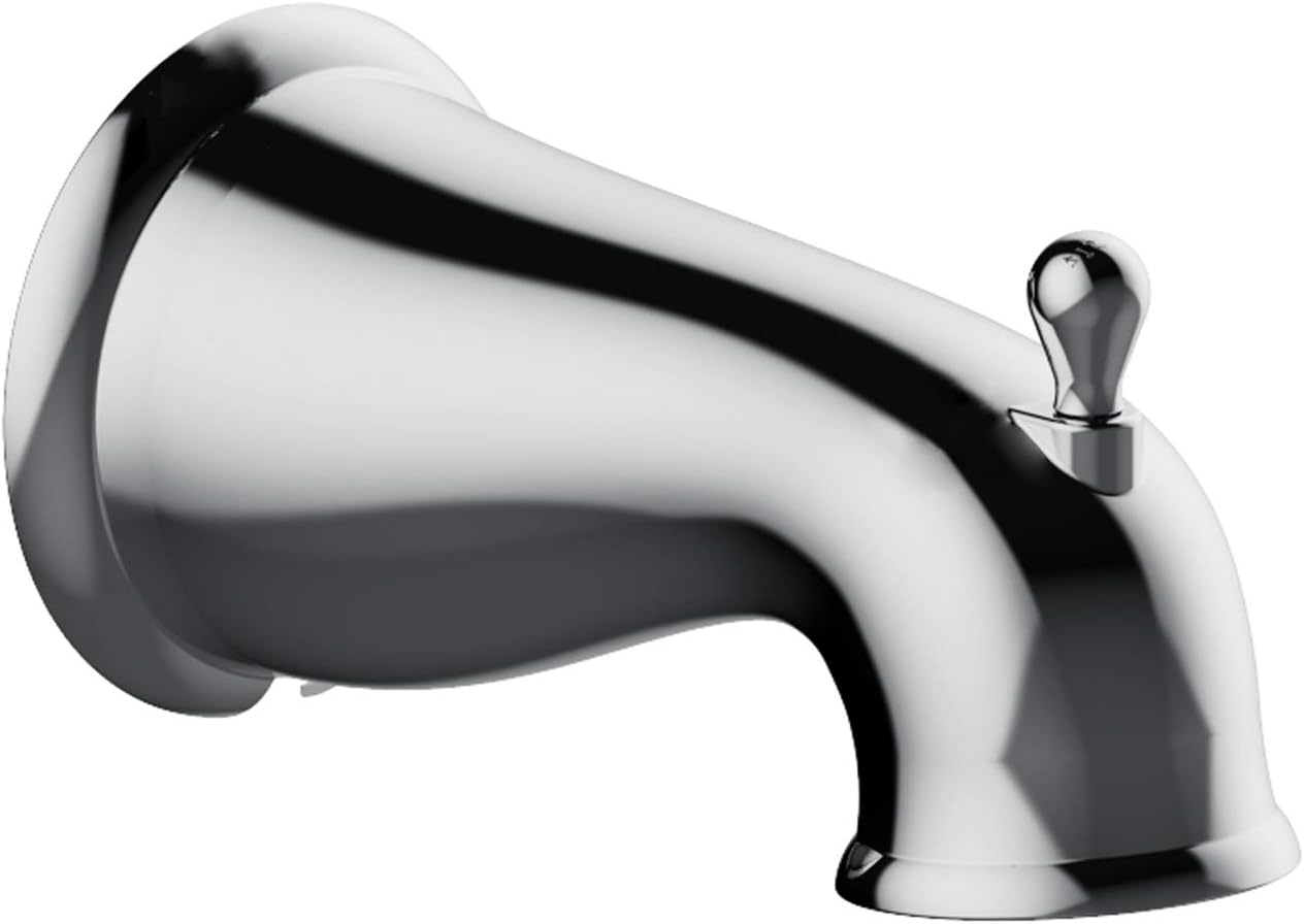 Oakmont Bath and Shower Trim Kit with Valve, Dual-Handle, High-Pressure Shower Head, Water-Saving, Polished Chrome, WaterSense Certified – Design House, 595694