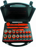 CH Hanson USC03095 Insulated 1/2-Inch Square Drive Socket Set, 19-Piece