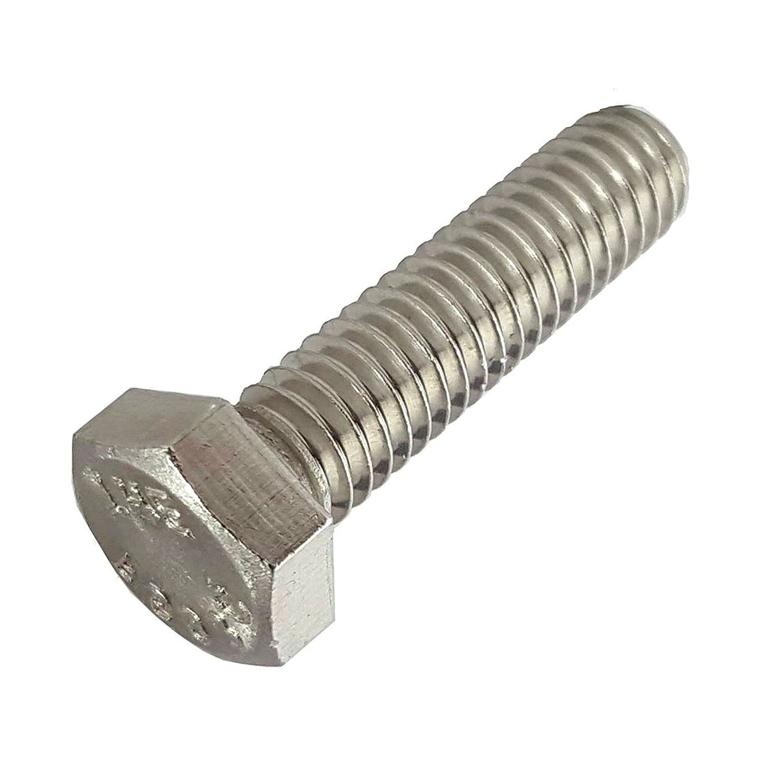 1/4-20 x 5/8' Stainless Steel Bolts Hex Head Grade 18-8 Pack of 1000 Fastener Set LS19748F