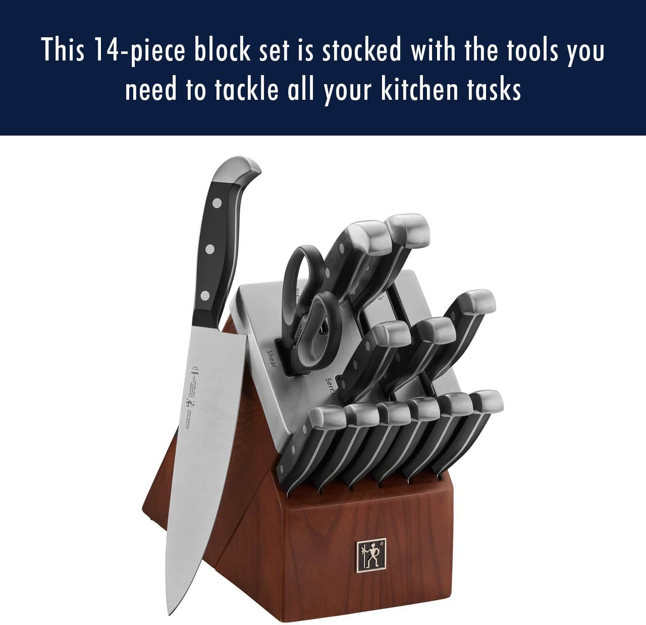 HENCKELS Statement Razor-Sharp 14-Piece Knife Set, German Engineered Knife Informed by over 100 Years of Mastery