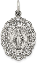 Sterling Silver Antiqued Miraculous Medal