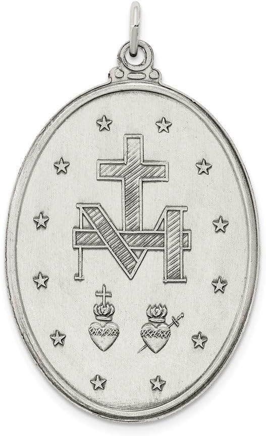 Sterling Silver Antiqued Miraculous Medal