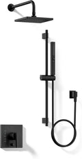 Kohler K-26273-Y-BL Honesty Shower Kit with Showerhead, Handshower, and Trim, 2.5 gpm, Matte Black