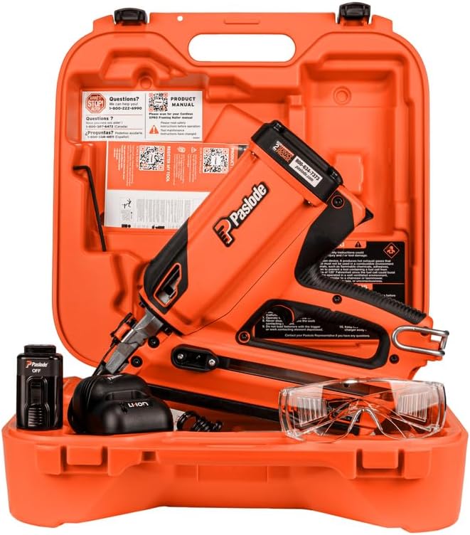 Paslode Cordless Xpro 30 Degree Framing Nailer, 906800, Battery and Fuel Cell Powered, No Compressor Needed (Renewed)