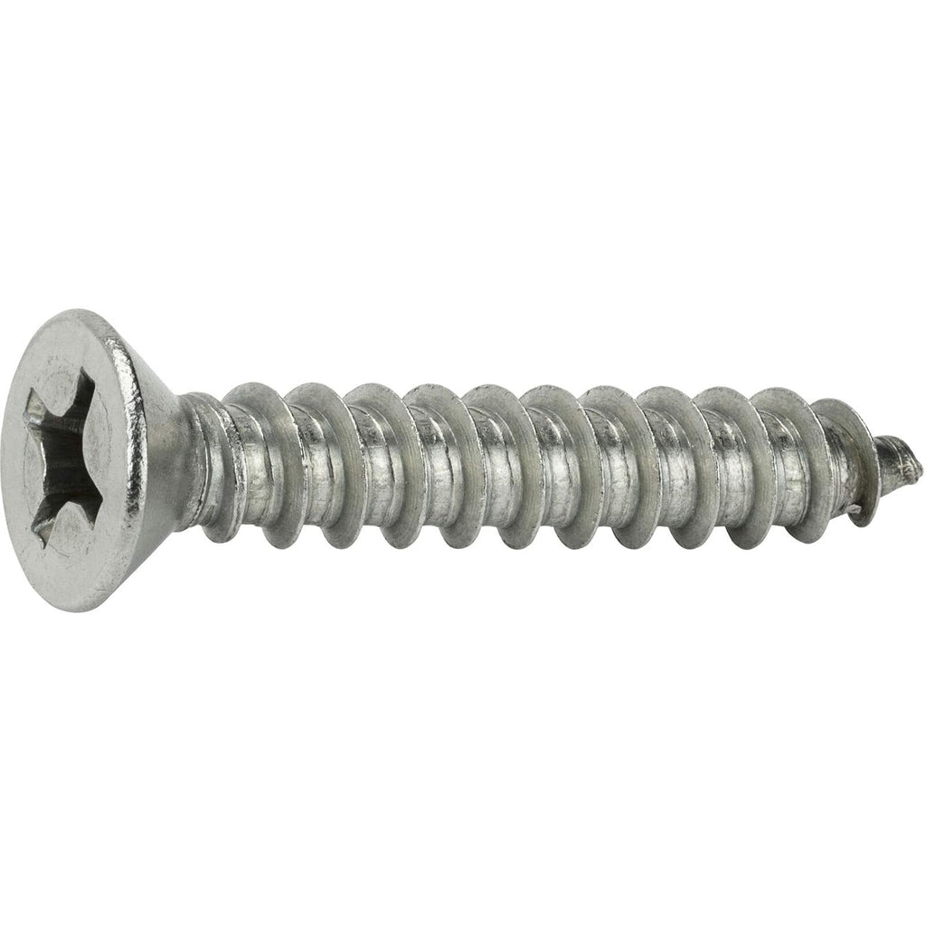 #10 x 1' - Phillips Flat Head Sheet Metal Screws Stainless Steel 1000 Pcs self Tapping Screws Metal B2B