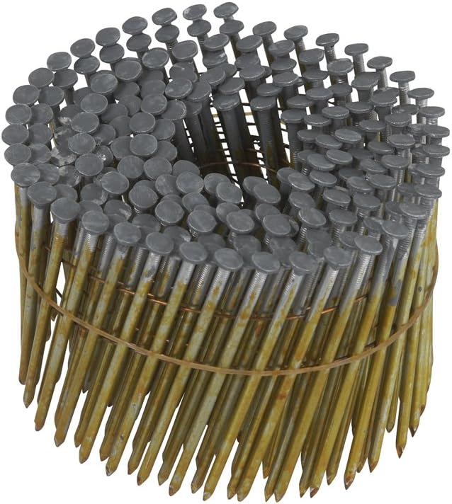 Metabo HPT 12711HPT Full Round Head Hot Dipped Galvanized Wire Coil Framing Nails 2-1/2' x .131 SM | 4000 Count