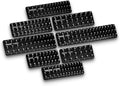 Westling USA Premium Aluminum Professional 8 Piece Socket Tray/Organizer Set, Holds 273 Standard and Metric Sockets (Black/Black, 3 Row)