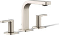 Kohler 23484-4-BN Parallel® Widespread Bathroom Sink Faucet, 1.2 gpm, Vibrant Brushed Nickel